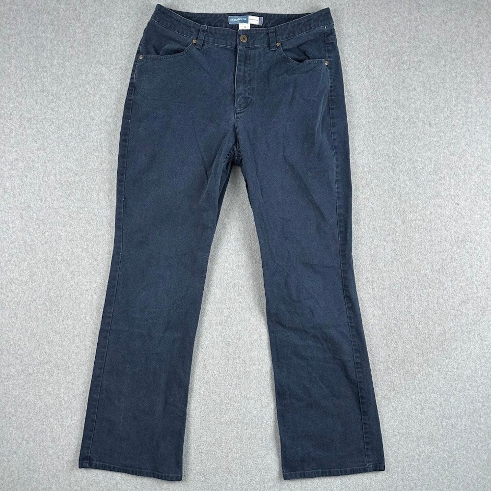 Liz Claiborne Women 10 Bootcut Jean Dark Wash Stretch Denim Western Rodeo Cowboy